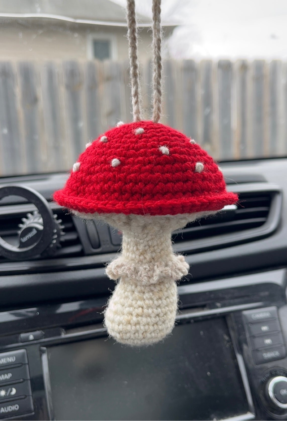 Mushroom Car Charm