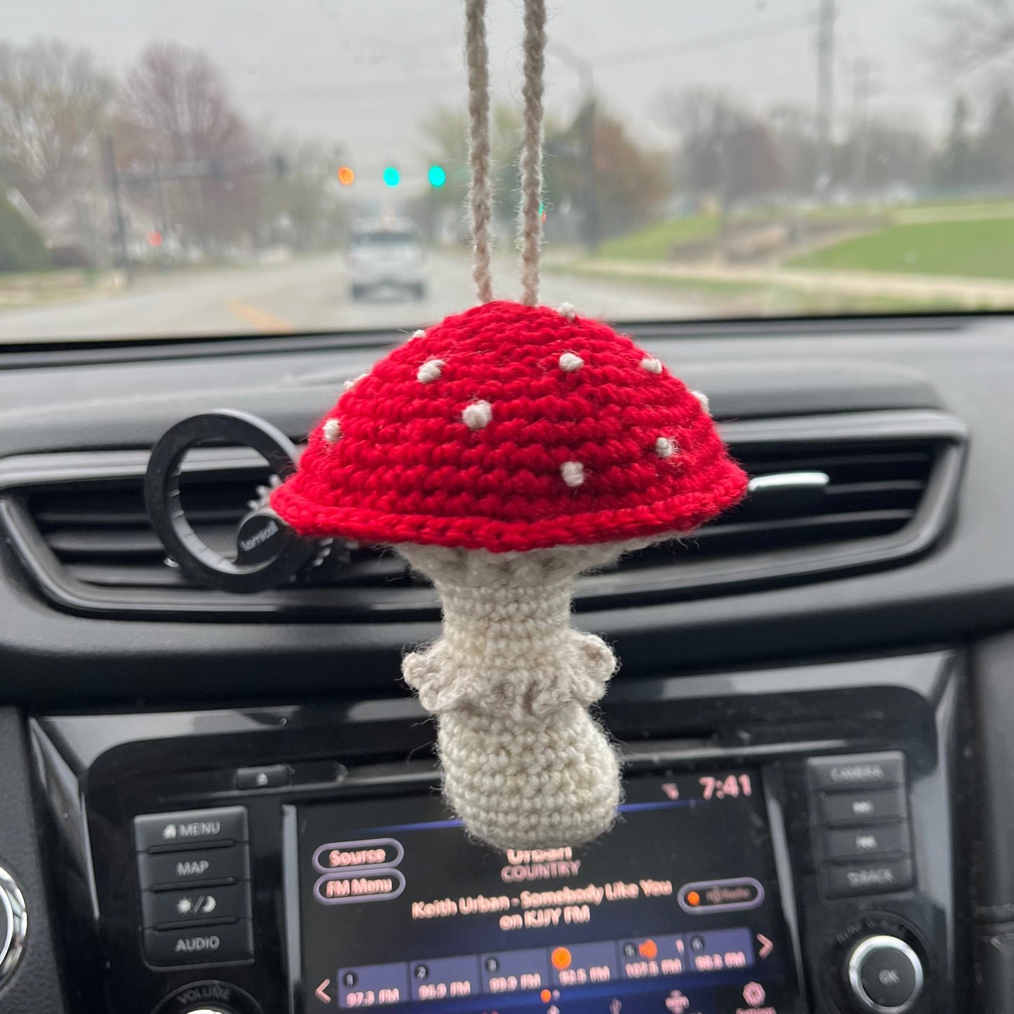 Mushroom Car Charm