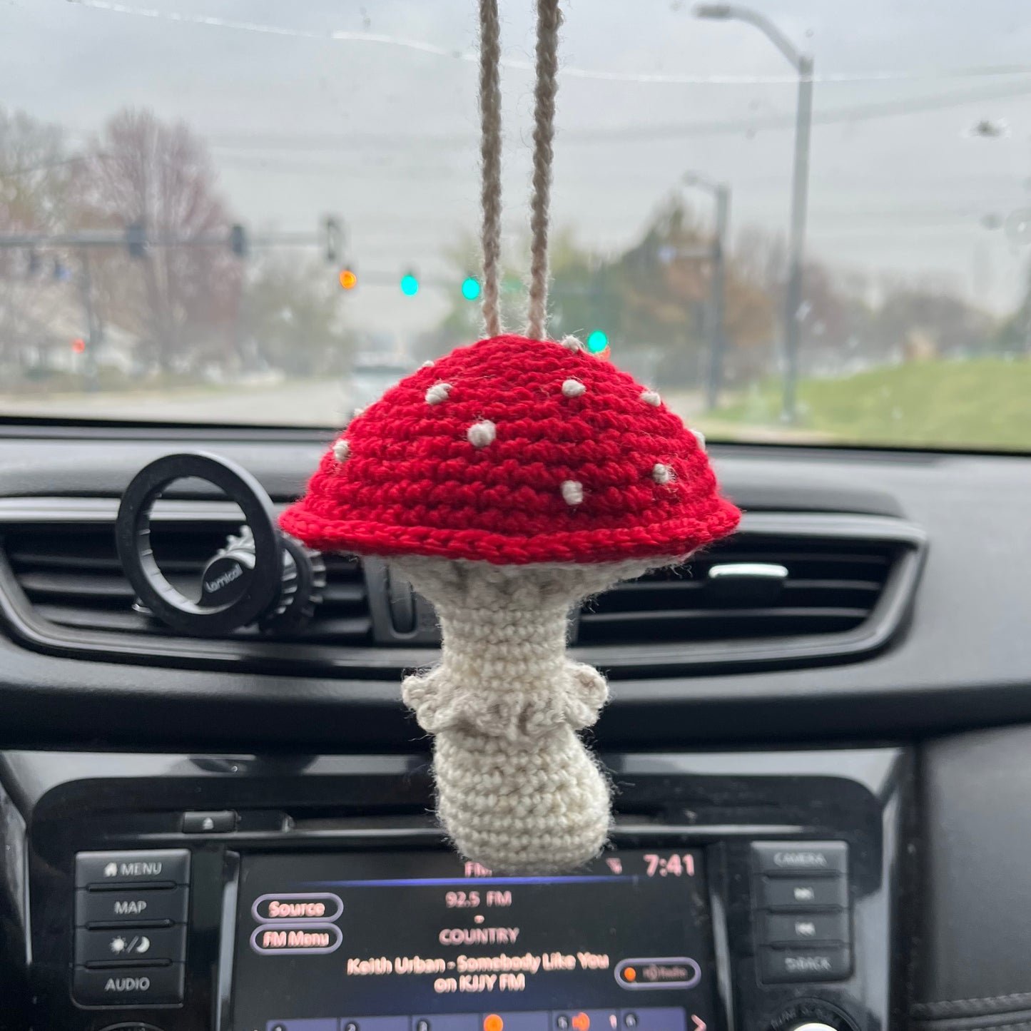 Mushroom Car Charm