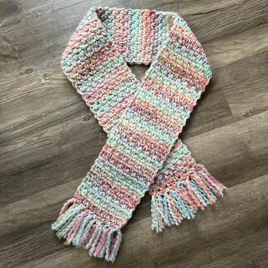 Super Bulky Wool Scarf - Pastel