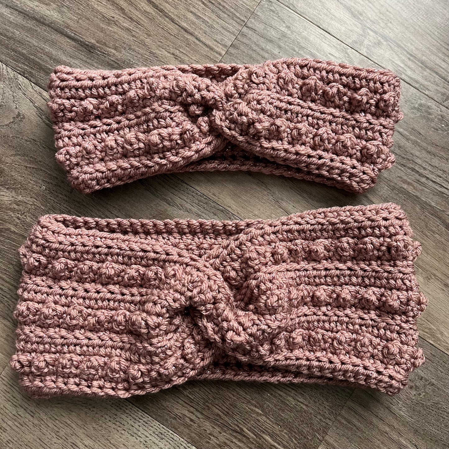 Custom Matching Mommy & Mini Crochet Twisted Headband Set